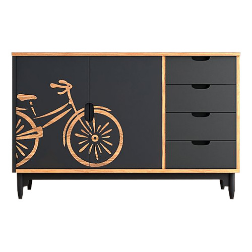 комод с велосипедом travel серый в Нижневартовске