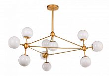 люстра modo 10 gold золото, белые плафоны в Нижневартовске