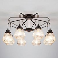 потолочная люстра eurosvet fregata 70078/8 черный в Нижневартовске