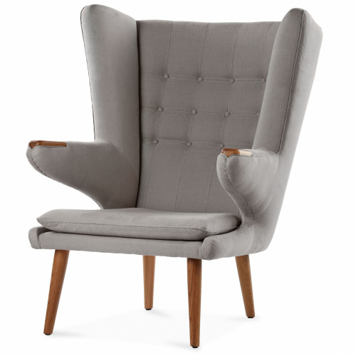 кресло papa bear серое в Нижневартовске