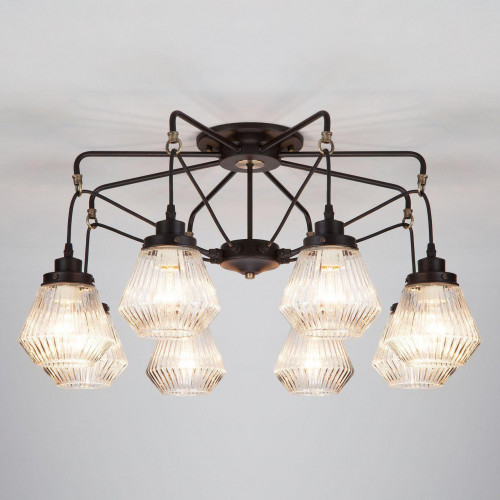 потолочная люстра eurosvet fregata 70078/8 черный в Нижневартовске