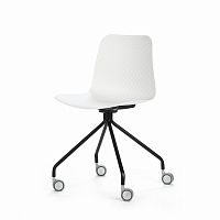 стул glide на колесиках белый в Нижневартовске