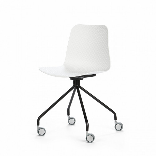 стул glide на колесиках белый в Нижневартовске