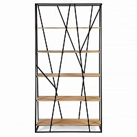 стеллаж powell black темный дуб в Нижневартовске