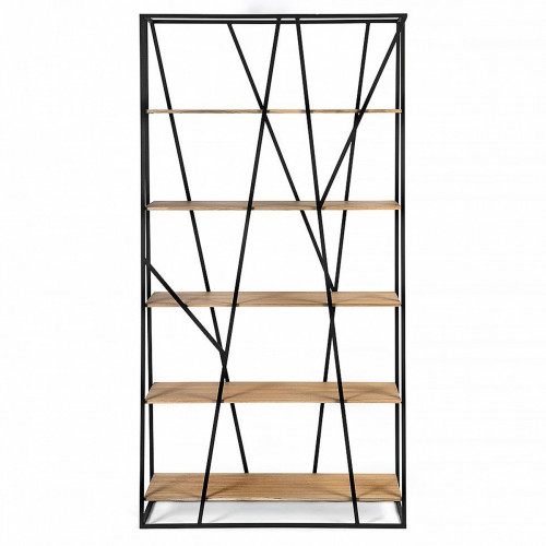 стеллаж powell black темный дуб в Нижневартовске