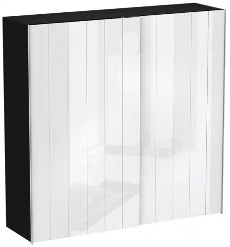 шкаф fusion глянец коричневый с белым в Нижневартовске