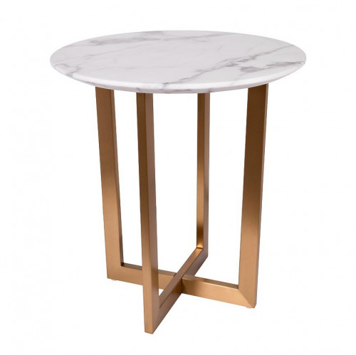 стол журнальный круглый d55х57,2 см белый в Нижневартовске