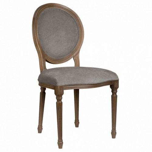 стул с овальной спинкой медальон серый микровелюр в Нижневартовске