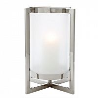 подсвечник серебряный с матовым стеклом beluga l от eichholtz, 46 см в Нижневартовске