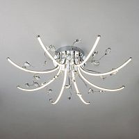 потолочная светодиодная люстра eurosvet sacura 90087/8 хром в Нижневартовске