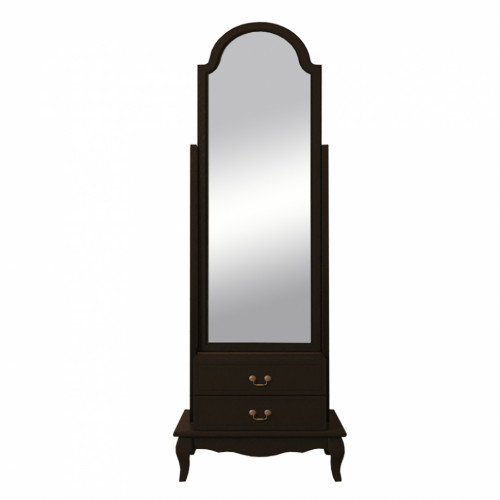 зеркало напольное черное с двумя ящиками leontina black в Нижневартовске