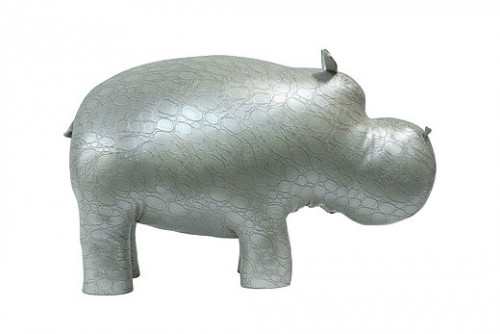 банкетка пуф бегемот деревянный каркас жемчужный в Нижневартовске