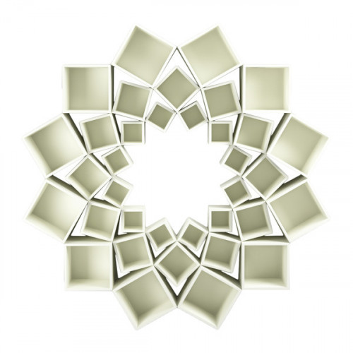 стеллаж лотос 3 круга белый от odingeniy в Нижневартовске