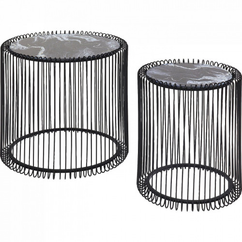 столик приставной wire черный 45x45x46 в Нижневартовске