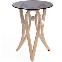 подставка под цветы apriori v каркас: осветлённая берёза, столешница: стекло тонированное в Нижневартовске