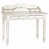 стол-бюро нордик с состариванием, без направляющих белый в Нижневартовске