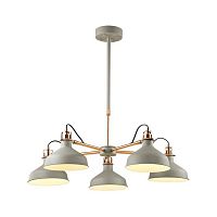 подвесная люстра odeon light lurdi 3330/5 серая в Нижневартовске