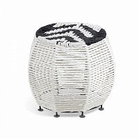 пуф iliam круглый черно-белый в Нижневартовске
