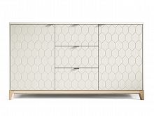 комод case №1 осветлённый дуб серый шёлк гравировка 2 в Нижневартовске