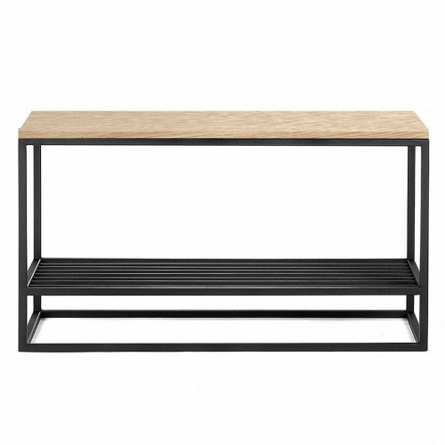 банкетка ibra черная, светлый дуб в Нижневартовске