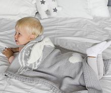 плед ангел 60*90 серый в Нижневартовске