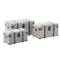 набор сундуков joseph 3 шт. серого цвета в Нижневартовске