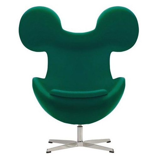 кресло egg mickey зеленое в Нижневартовске