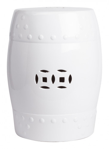 керамический столик-табурет garden stool белый в Нижневартовске