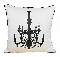 подушка с рисунком канделябра chandelier white в Нижневартовске