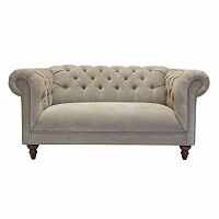 диван честерфилд двухместный прямой бежевый в Нижневартовске