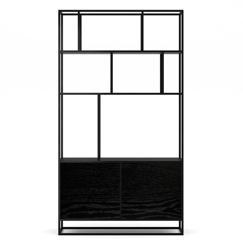 стеллаж makella new black черный дуб в Нижневартовске