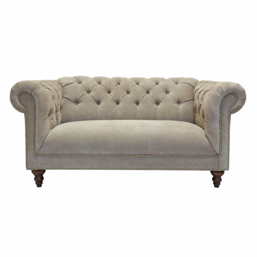 диван честерфилд двухместный прямой бежевый в Нижневартовске