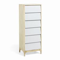 шкаф fuzzy 45х120 белый от la forma (ex julia grup) в Нижневартовске