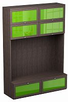шкаф многоцелевой noire зеленый в Нижневартовске