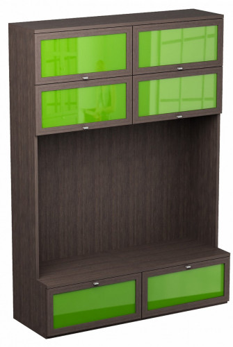 шкаф многоцелевой noire зеленый в Нижневартовске
