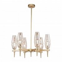 подвесная люстра maytoni lita h002pl-06g янтарная в Нижневартовске