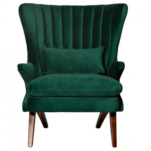 кресло, велюр зеленый, 82х90х110 см в Нижневартовске