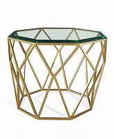 стол crown золотой, прозрачный в Нижневартовске