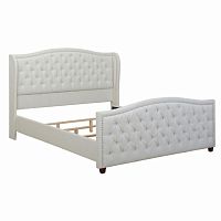 кровать marcella 90х200 белый велюр в Нижневартовске