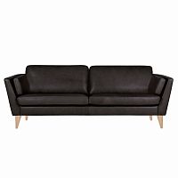 диван mynta трехместный прямой черный в Нижневартовске