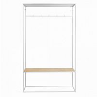 вешалка в прихожую hallra white светлый дуб в Нижневартовске