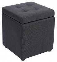 пуф шарм-дизайн евро с ящиком серый в Нижневартовске