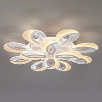 потолочная светодиодная люстра eurosvet flake 90140/12 белый в Нижневартовске