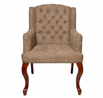 кресло бархат серо-бежевый 96*65*70 в Нижневартовске