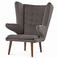 кресло papa bear кашемир темно-серое в Нижневартовске