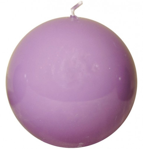 свеча-шар сиреневая, 8 см в Нижневартовске
