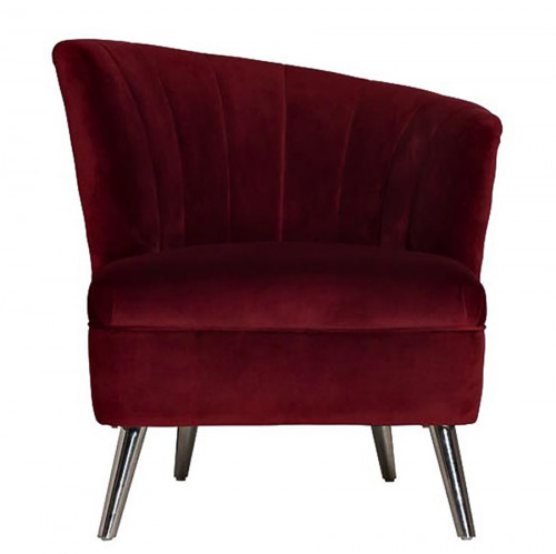 кресло велюр бордо (правое) 80х72х81 см в Нижневартовске