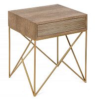 прикроватная тумба с ящиком prince темный дуб с золотом в Нижневартовске