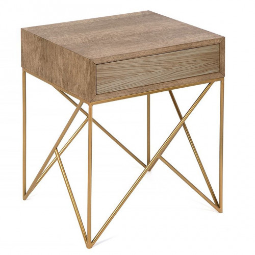 прикроватная тумба с ящиком prince темный дуб с золотом в Нижневартовске