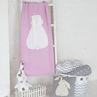 плед зайка 60*120 св.астра+белый в Нижневартовске